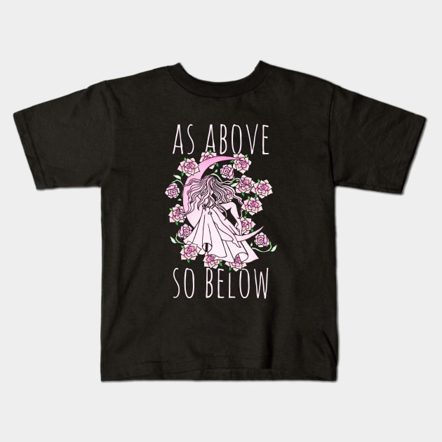 As above so below Kids T-Shirt by bubbsnugg